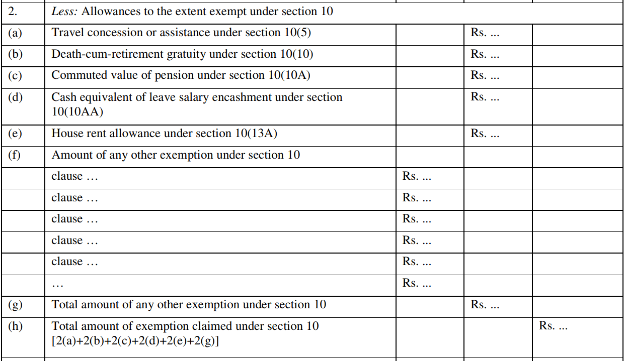 Form 16. What is the commuting allowance for a place of work?.